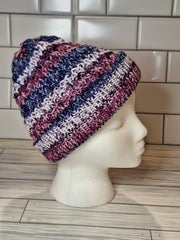 Trailing Ivy Knit Hat With Fold Up Brim