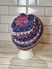 Trailing Ivy Knit Hat With Fold Up Brim