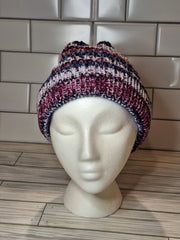 Trailing Ivy Knit Hat With Fold Up Brim