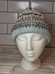 Trailing Ivy Knit Hat With Fold Up Brim