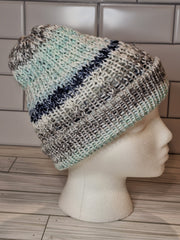 Trailing Ivy Knit Hat With Fold Up Brim