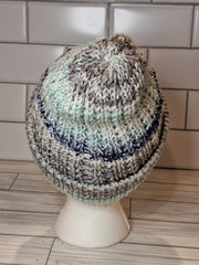 Trailing Ivy Knit Hat With Fold Up Brim