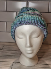 Cupcake Knit Hat with Fold Up Brim