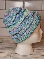 Cupcake Knit Hat with Fold Up Brim