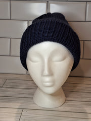 Knit Hat with fold up brim